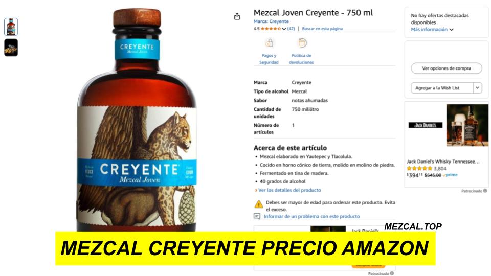MEZCAL CREYENTE PRECIO