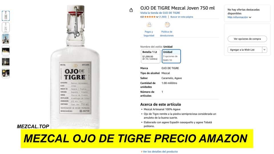 Mezcal Ojo de Tigre precio