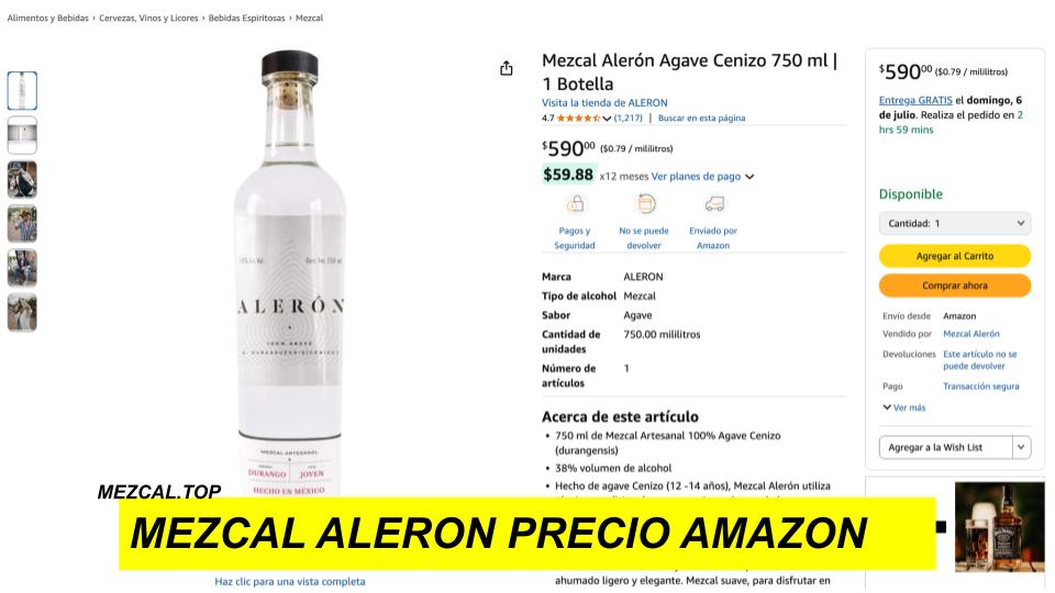 mezcal aleron precio