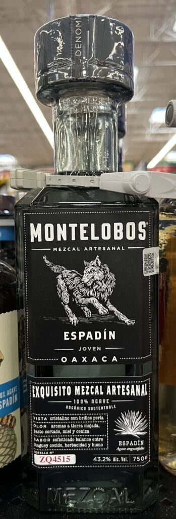 Botella de Mezcal Montelobos Espadín Joven original para comparativa de precios 2026