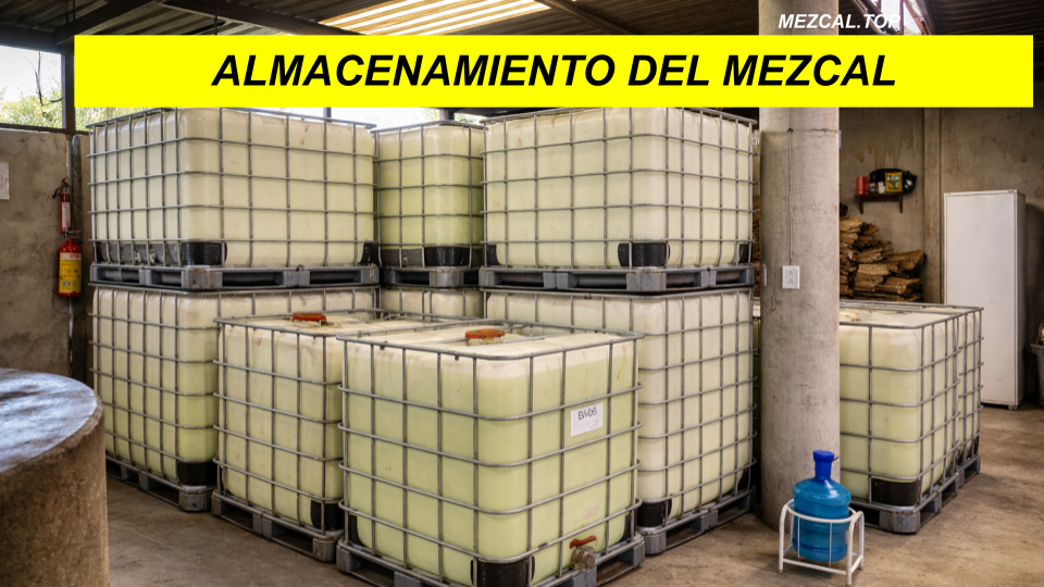 almacenamiento del mezcal