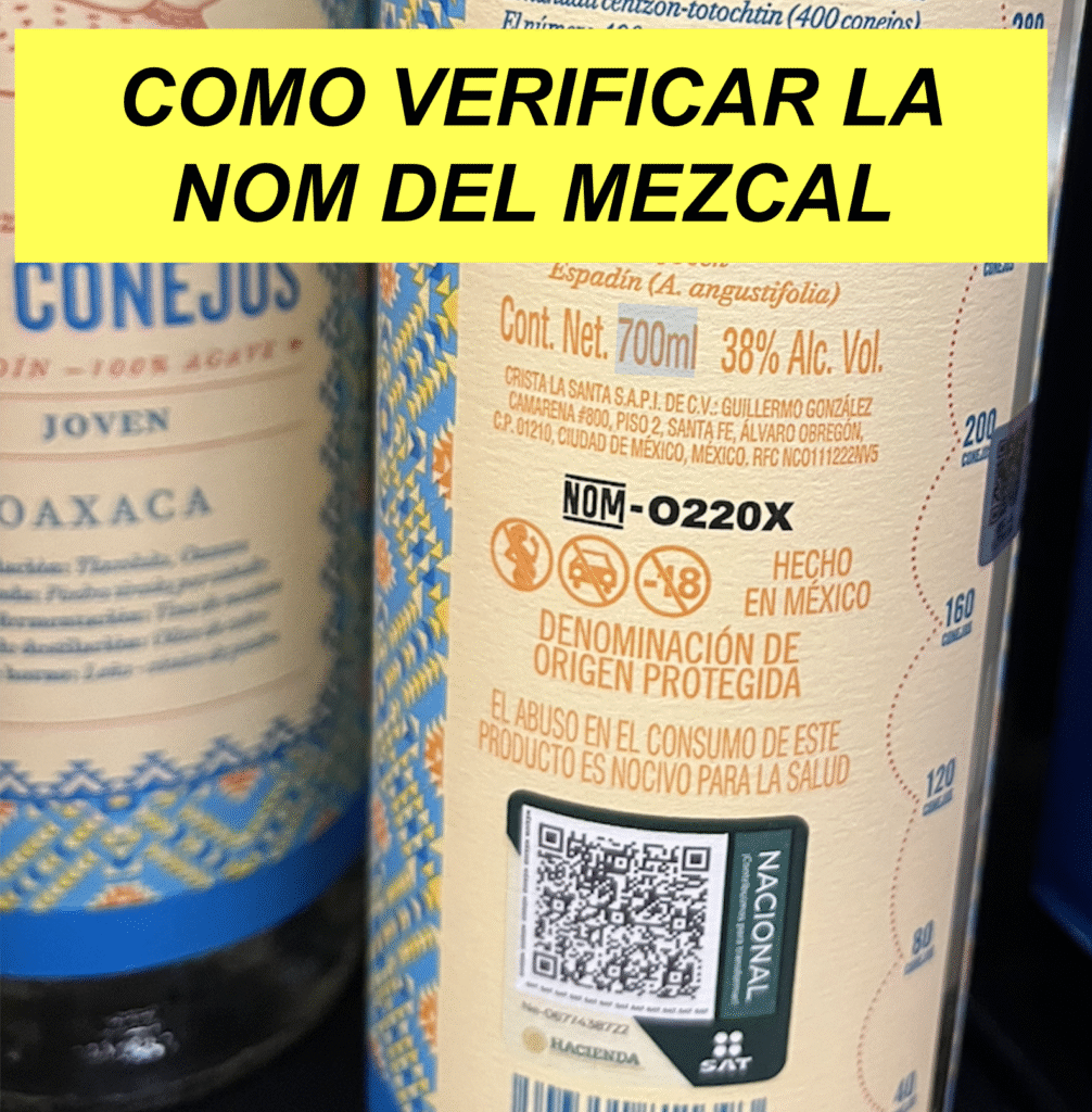 como verificar la NOM del Mezcal
