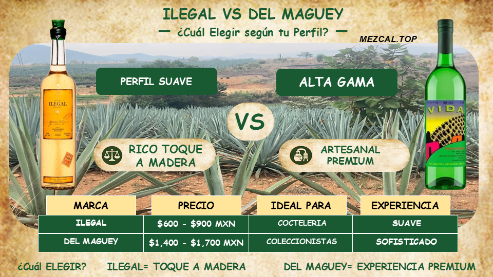 mezcal ilegal vs del maguey comparativa cual es mejor artesanal sabor y calidad