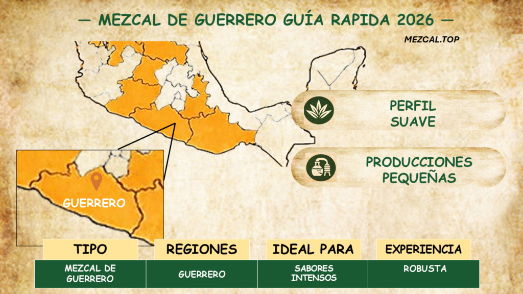 mezcal de guerrero mapa del estado productor de mezcal en mexico